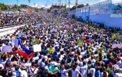 Manifestazione processi elettoriali Haiti