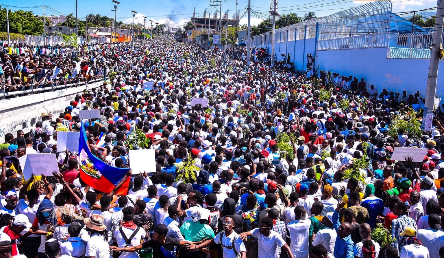 Manifestazione processi elettoriali Haiti